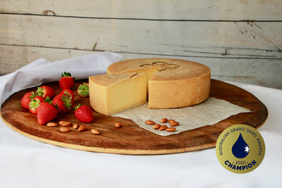 FONTINA VECCHIO: Our Fontina Vecchio is made in the classic style of Northern Italy’s alpine cheeses. It is a raw milk, semi-hard cheese that is aged for a minimum of six months. The cheese has a rich, robust and complex flavour, with earthy, grassy notes. This is accompanied by a nuttiness that provides a long, memorable finish.
